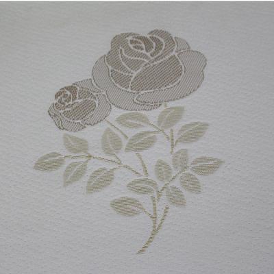 Moisture Proof 200gsm Polyester Jacquard Knitting Fabric With Rose Pattern Printed