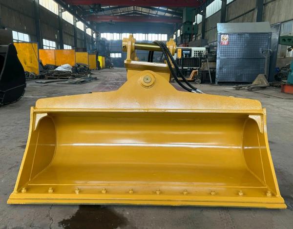 Resistência ao desgaste utilizando balde de agarração mecânica materiais de escavadeira balde de inclinação para CAT305.5, SK110, HD512