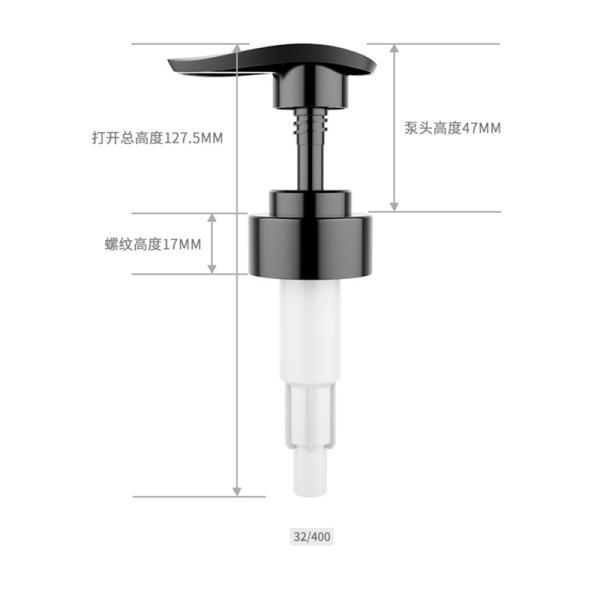 Калибр насоса 32 лосьона ПП белого потока косметический