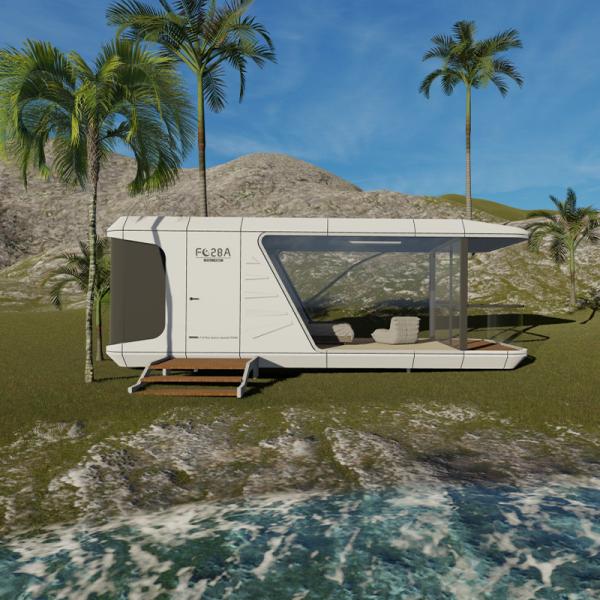Capacité de 2-3 personnes Économique Capsule meuble préfabriqué Chambre hôtel Garden Pod Fabriqué avec des matériaux écologiques