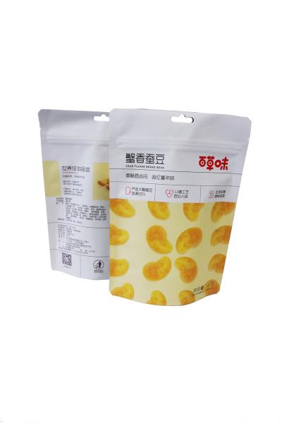3 Sides Security Sealed Mylar Plastic Bag With Hang Hole Lamination Pouch