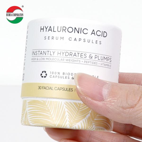 Conteneur en carton rond écologique pour poudre, biscuits, grains de café, aliments, tube en papier, emballage de thé