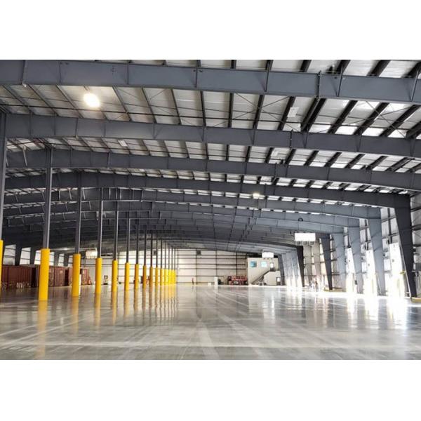 A large-span light steel structure processing workshop with crane beams