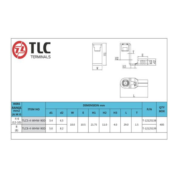 Silver Screw Lug Terminal M3-M8 For Industrial Applications