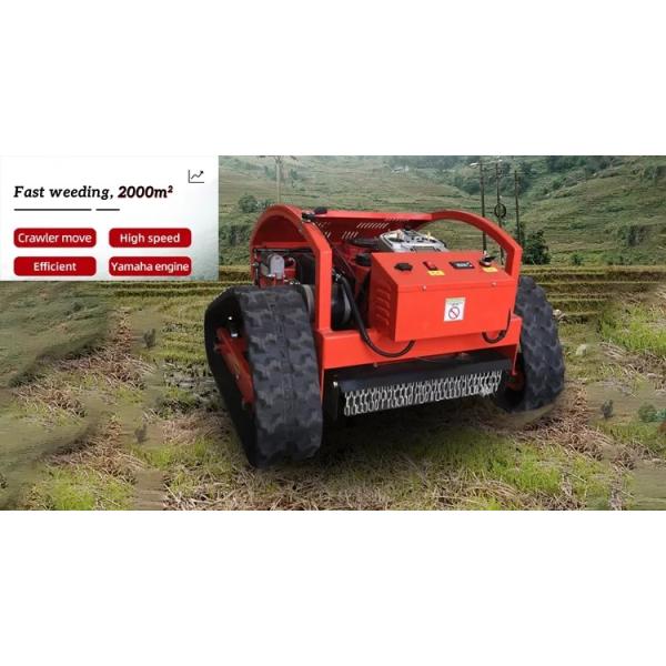 Intelligent Design Farm Lawn Mower Remote Control Crawler Lawn Mower