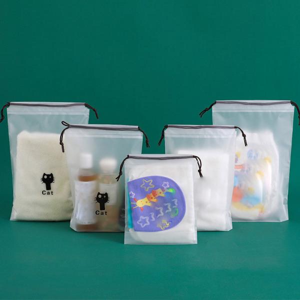 толщина 50-200microns полиэтиленового пакета Drawstring 15cm*20cm водоустойчивая