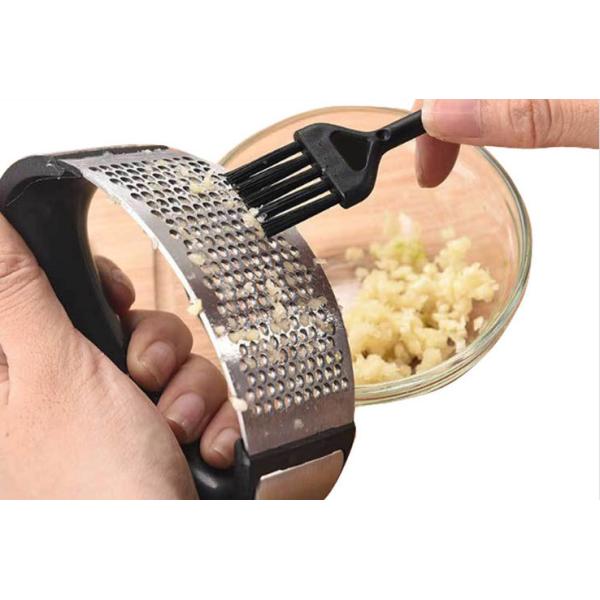 Custom Logo Fruit Vegetable Tools Stainless Steel Garlic Press Chopper Kitchen Gadget Tool
