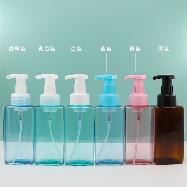 Multi-Color Food-Grade PET Foam Pump Bottle with Leak-Proof Sealing for Skincare and Personal Care