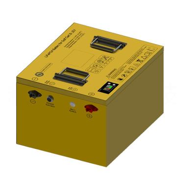Bateria de lítio para carrinho de golfe revestida a pó 120Ah 36V LiFePO4 bateria