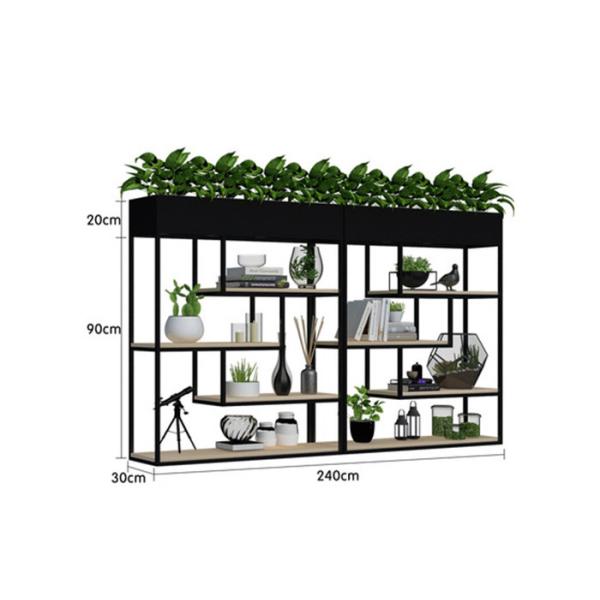 Чувствительная полка цветочного горшка балкона, сад металла заводов включает Мулти функциональную загородку в набор отложенных изменений