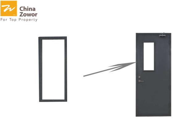 1 3/4''Thick UL Certified Fire Safety Door With Vision Panel For Residential Apartment
