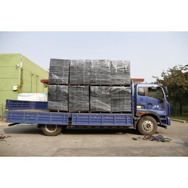 Charge de charge statique 8000Kg en plastique noire réutilisée de la palette 1100x1100x150mm