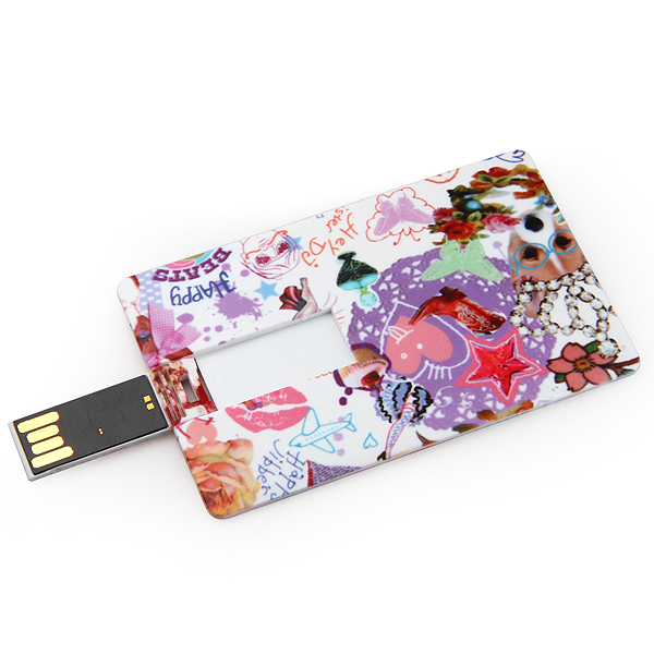 USB кредитной карточки печати логотипа CMYK УЛЬТРАФИОЛЕТОВЫЙ красочный вставляет 2,0 3,0 15MB/S