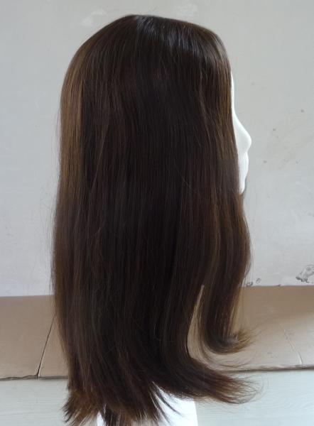 Des sangles réglables Pour cheveux humains Perruque pour femmes Perruques 130% Densité Noire