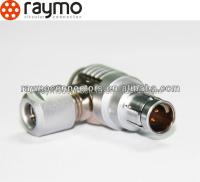 Connecteur masculin M12 fiable avec couleur naturelle et coque en nickel / laiton