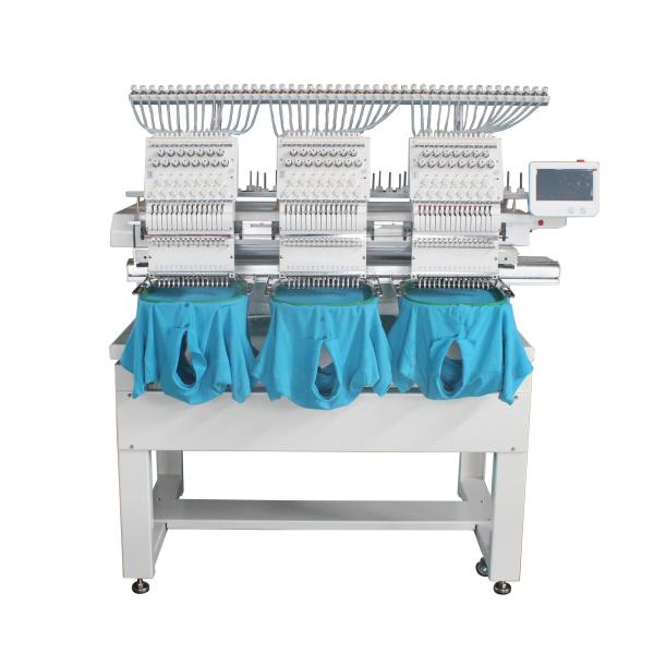 3 Head 10 Needle Embroidery Machine Flat Embroidery Monogram Sewing Machine