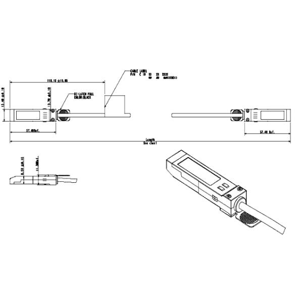 1m 3m 10Gbps SFP+ к кабелю 5m присоединения меди DAC модуля приемопередатчика SFP+ оптически сразу 7m