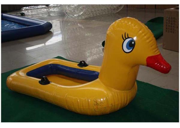 Weather - Resistant Interesting Inflatable Yellow Duck Air Tight / Sealed With Logo Printing