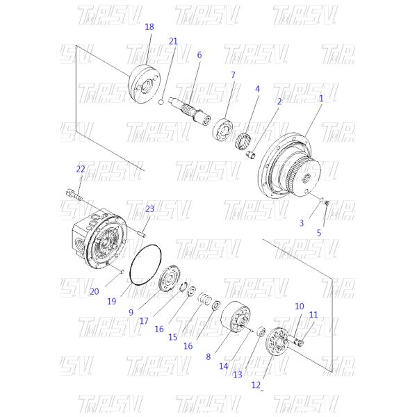 FUMHSH-1-2412 Energy Mining PC56 Excavator Travel Motor Shaft with Availability Resistance Wear And Tear