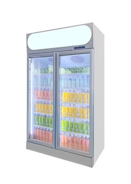 Big Capacity Matte White Soft Drink Display Chiller Low Consumption