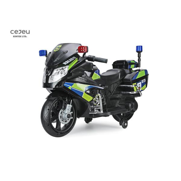 Kids 12V Electric Police Motorbike Ride On Lights Horn
