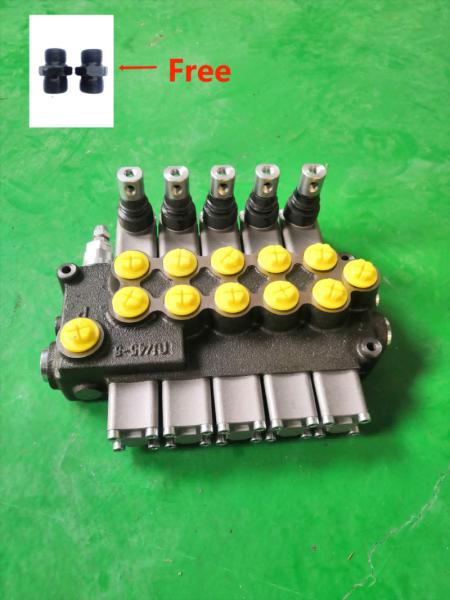 Industrial 5 Way Hydraulic Valve Manual Operated Directional Control Valve