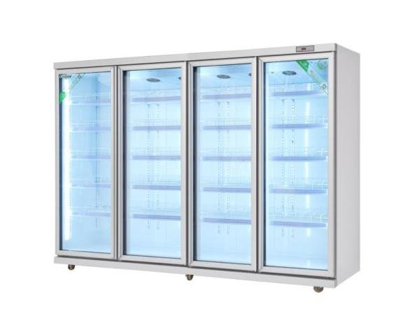 Air Cooling Soft Drink Upright Display Cooler Commercial 220v 60hz