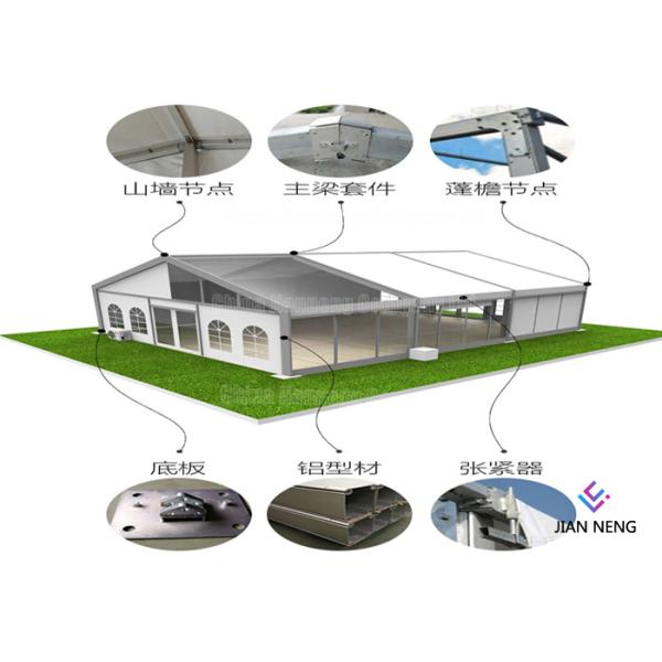 Aluminum Frame Outdoor Warehouse Tents , Warehouse Storage Tent With High Capacity