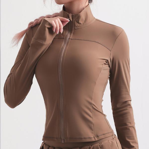 Quick Dry Long Sleeve Horse Riding Jacket Pockets Full Zipper S XL Size
