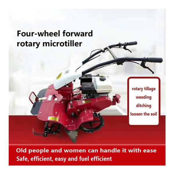 4WD Mini Power Tiller 7hp Small Rotary Weeding Cultivator for Precise Cultivation