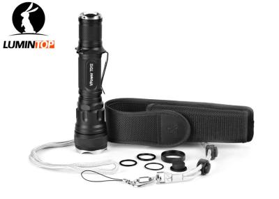 LED Search And Rescue Flashlight Beam Distance 300m 18650 Battery Powered