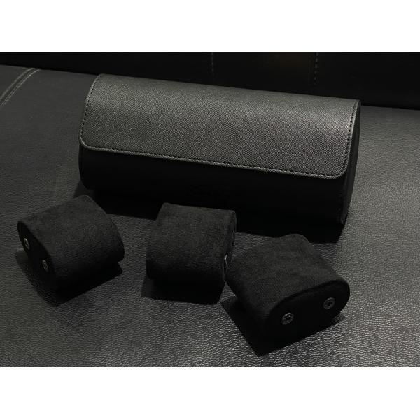 Watch Roll-Pu Leather Any Color 3-Roll Set with Storage