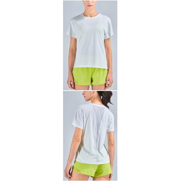 Short Sleeve Mesh Patchwork Shirts Breathable Crew Collar Workout T Shirts