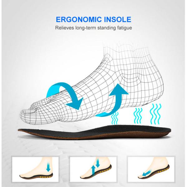 Люди европейского стандарта неподдельные кожаные водоустойчивые работают ботинки ботинок безопасности со стальными крышкой и стальной пластиной пальца ноги