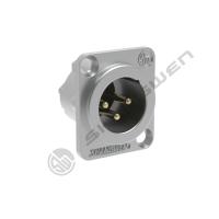 Mini D-Type XLR Audio Connector 3-Pin Male Socket Zinc Alloy Shell Panel Mount Jacks for Audio Speaker Microphone XLR Female