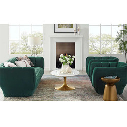 Cara furniture Dusty Rose velvet stainless steel leg Sofa Recliner Armchair Living Room Sofa Sets For living room