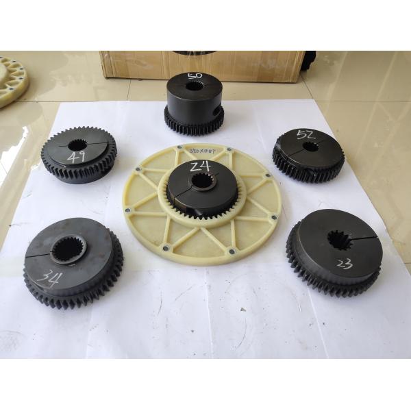 Plastic 296MM Excavator Coupling 48Teeth Connection Plate