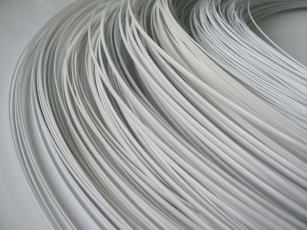 Copper 0.04mm Polymer Coated Wire For Agriculture White PET Nylon Coating