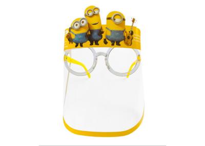 Character Kids Plastic Face Shield With Glasses For School Protector