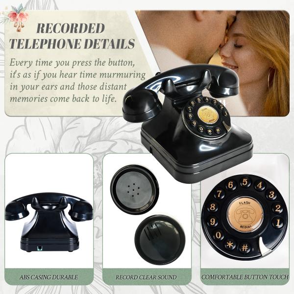 Wedding Telephone Guest Book 32GB Storage & Clear Sound Quality Simple Design for Easy Operation Capture Every Moment