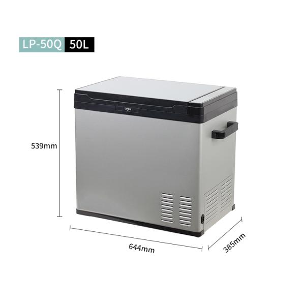 Портативный солнечный автомобильный холодильник компрессорный охладитель для путешествий DC 12V Кампинговый автомобильный морозильник Лед