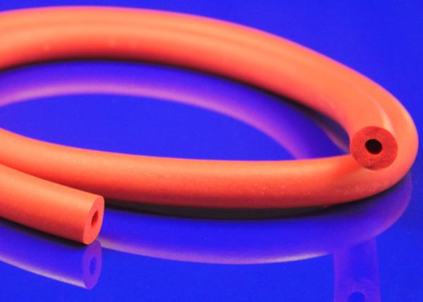 Grey Antioxidant Heat Resistant Silicone Foam Tube Vulcanization Extrusion
