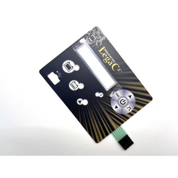 Задние окрашенные ЖК-окна полиэстерные тактильные металлические купольные переключатели с клейким слоем