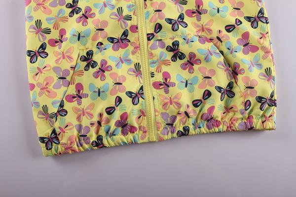 Size 4 6 8 10 12 Girls Print Jacket With Leftover Design