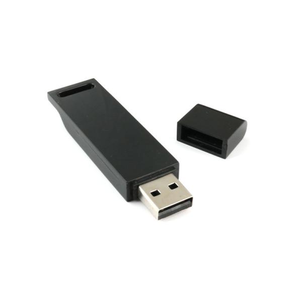 Recycled Black USB Stick Memory 32G-1TB Customizable Body with Rubber Oil Finish