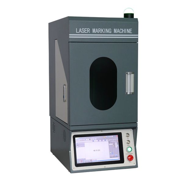 20W 30W 50W Fiber Laser Marking Machine With Rotary Logos Photos Pictures Marking
