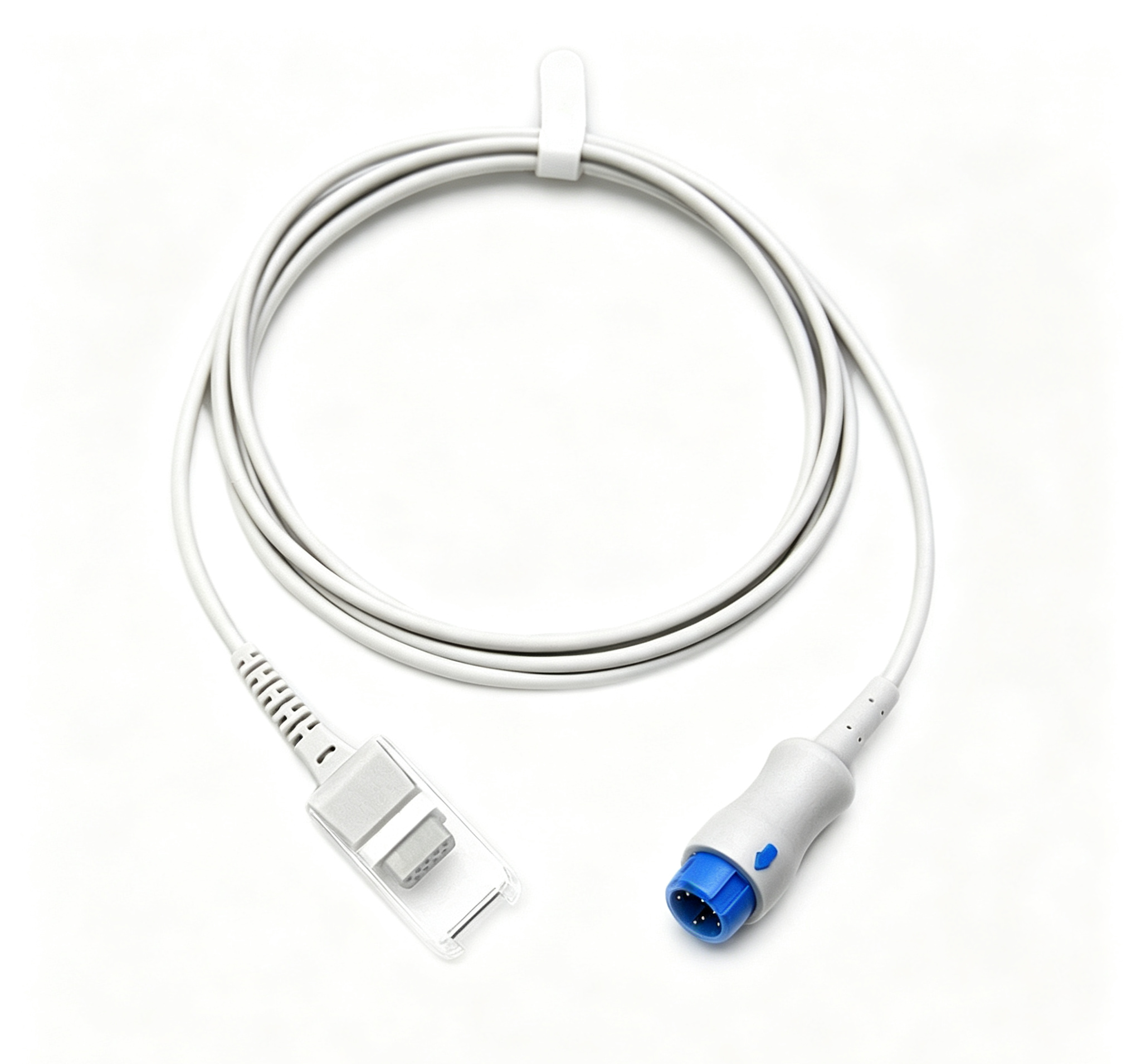 2.4m Reusable SPO2 Sensor 7 Pin To DB9 Pin SPO2 Sensor Extension Cable Compatible With Mindray T5 T8