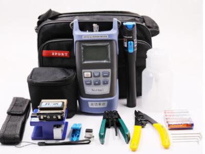 FTTX FTTH Fiber Optic Testing Tool Kits With VFL Power Meter / FIber Cleaver