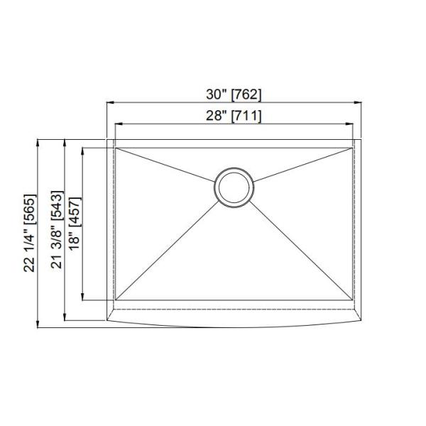 Single Bowl Modern Out Door Commercial Kitchen Sinks Stainless Steel
