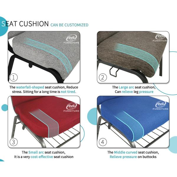 Custom Upholstered Modern Stackable Church Chair 7KG